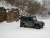 Jon Baker's TR 90 in the snow in the Ukraine